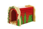 Träleksaker - Bigjigs Wooden Rails - Red Tunnel - BJT135