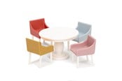 Docka, bamse och tillbehör - Lundby basic dining room set - 18027