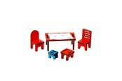 Docka, bamse och tillbehör - Pippi furniture set dining room - 18107