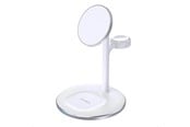 Mobile - Adapters & Chargers - Choetech Wireless charger  with stand 2in1 (white) - T585-F