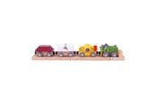 Träleksaker - Bigjigs Wooden Train Construction with Cargo - BJT497