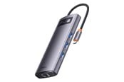 USB Hub - Baseus Metal Gleam Series 7-in-1 Hub USB Hub - Grey - WKWG040013