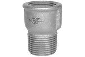 Gängade beslag - +GF+ extension piece black 1/2'' - 770529104