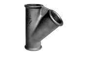 Gängade beslag - +GF+ flow tee 90° black reduced 3/4-1/2-1/2'' - 770165108