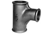 Gängade beslag - +GF+ flow tee 90° black 3/4'' - 770131119