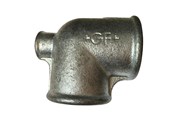 Gängade beslag - +GF+ tee 90° galvanized reduced 2 1/2-2 1/2-1'' - 770129221