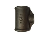 Gängade beslag - +GF+ tee 90° black reduced 3/4-1/4'' - 770130122
