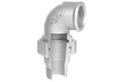 Gängade beslag - +GF+ angle union 90° galvanized 1 1/4'' socket nipple - 770098207