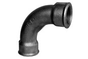 Gängade beslag - +GF+ long bend 90° black 2'' socket-socket - 770002109