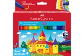 Skriv- och ritverktyg - Faber-Castell Felt-tip pen Jumbo 24pc. super washable - 154324