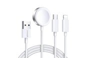 Mobile - Adapters & Chargers - Joyroom Apple Watch Magnetic Charger S-IW008 Lightning + USB-C 5V 1.2m (White) - S-IW008