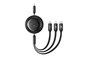 USB-kabel - Baseus Fast Charging Cable 3in1 Free2Draw USB-C to USB-C/Lightning/Micro 100W 1.1m (black) - P10368700111-04
