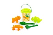 Utomhuslek - Cavallino Toys Safari XL Bucket Set with Sand Moulds 7pcs. - 9643SF01