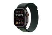 Pulsmätare & Stegräknare - Apple Watch Ultra 2 GPS + Cellular 49mm - Black Titanium Case with Dark Green Alpine Loop - Small - MX4Q3DH/A