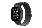 Pulsmätare & Stegräknare - Apple Watch Ultra 2 GPS + Cellular 49mm - Black Titanium Case with Black Titanium Milanese Loop - S - MX4W3DH/A