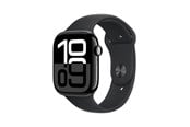 Pulsmätare & Stegräknare - Apple Watch Series 10 GPS 46mm - Jet Black Aluminium Case with Black Sport Band - S/M *DEMO* - MWWP3QN/A
