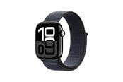 Pulsmätare & Stegräknare - Apple Watch Series 10 GPS + Cellular 42mm - Jet Black Aluminium Case with Ink Sport Loop - MWX83QN/A