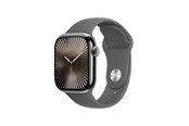 Pulsmätare & Stegräknare - Apple Watch Series 10 GPS + Cellular 42mm - Titanium Case with Stone Grey Sport Band - S/M - MWXD3QN/A