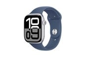 Pulsmätare & Stegräknare - Apple Watch Series 10 GPS + Cellular 46mm - Silver Aluminium Case with Denim Sport Band - S/M - MWY03QN/A