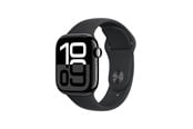Pulsmätare & Stegräknare - Apple Watch Series 10 GPS + Cellular 46mm - Jet Black Aluminium Case with Black Sport Band - M/L - MWY43QN/A