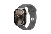 Pulsmätare & Stegräknare - Apple Watch Series 10 GPS + Cellular 46mm - Titanium Case with Stone Grey Sport Band - S/M - MWY93QN/A