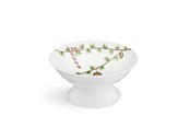 Bordsdukning - Kähler Hammershøi Christmas Bowl on stand Ø16 cm - White w. deco - 693131