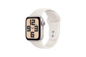 Pulsmätare & Stegräknare - Apple Watch SE GPS 40mm - Starlight Aluminium Case with Starlight Sport Band - S/M - MXEF3QN/A
