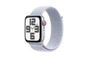Pulsmätare & Stegräknare - Apple Watch SE GPS + Cellular 44mm - Silver Aluminium Case with Blue Cloud Sport Loop - MXGR3QN/A