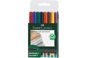 Skriv- och ritverktyg - Faber-Castell Marker Multimark permanent F wallet of 8 - 151309