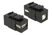 Nätverks tillbehör - DeLOCK Keystone Module USB 2.0 A Female > USB 2.0 B Female - 86370