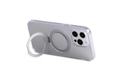 Mobile - Covers & Cases - Joyroom Magnetic protective phone case with holder JR-BP004 for iPhone 15 Pro (transparent) - JR-BP004 iP 15 Pro T