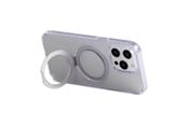 Mobile - Covers & Cases - Joyroom Magnetic protective phone case with holder JR-BP004 for iPhone 15 (transparent) - JR-BP004 iP 15 Trans