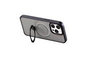 Mobile - Covers & Cases - Joyroom Magnetic protective phone case with holder JR-BP004 for iPhone 15 Pro (black) - JR-BP004 iP 15 Pro B