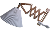 Lampor - Alpe Design Danish designed beech wood accordion wall lamp - 3132616