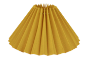 Lampor - Alpe Design Veckad lampskärm i gul linne 15 cm - 4141542