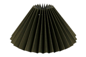 Lampor - Alpe Design Veckad lampskärm i grå linne 18 cm - 4141838