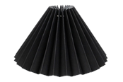Lampor - Alpe Design Veckad lampskärm i svart linne 18 cm - 4141841