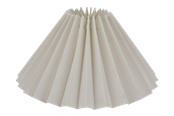 Lampor - Alpe Design Veckad lampskärm i vitt linne 23 cm - 4142302
