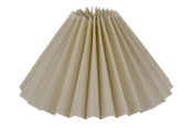 Lampor - Alpe Design Veckad lampskärm i kremfarget linne 23 cm - 4142303