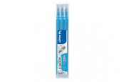 Skriv- och ritverktyg - Pilot Pen Pilot FriXion - refill - light blue (pack of 3) - BLS-FR5-S3-LB
