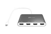 Displaykabel - j5create USB-C to 4-Port HDMI Multi Monitor Adapter - JCA366-N