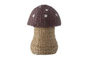 Decoration - Bloomingville Mini - Corintha Basket w/Lid - Red - Seagrass - 82048260