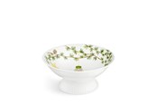 Bordsdukning - Kähler Hammershøi Christmas Bowl on stand Ø23 cm - White w. deco - 693130