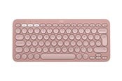 Tangentbord - Logitech Pebble Keys 2 K380s Wireless Keyboard - Tonal Rose - Tangentbord - Universal - Rosa - 920-011853