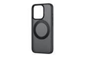 Mobile - Covers & Cases - Baseus SkyRing 360° case with stand for iP 15 + tempered glass and cleaning kit (black) - P60161006101-04