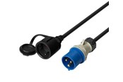 Övriga kablar - Deltaco Earthed Adapter Cable 1-Phase - 7333048048998