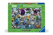 Pusselspel - Ravensburger Puzzle Minecraft Mobs 1000p - 12000422