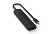 Dockning - Satechi 7-in-1 USB-C Slim Multiport Adapter with Ethernet - Black - ST-P7SK