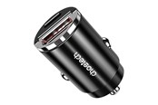 Mobile - Adapters & Chargers - Choetech TC0006 1x USB-A 1x USB-C 30W PD 3.0 car charger (black) - TC0006