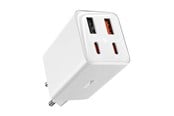 Mobile - Adapters & Chargers - Baseus GaN6 Pro 65W - Moon White - P10162701213-00